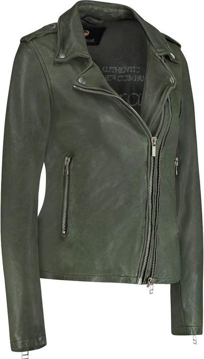 Actual product image Goosecraft Leaf Green Leather Jacket (XS)