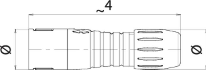Productafbeelding Schubiger Binder 99 9209 400 04 Subminiatuur ronde stekker Stekker, recht Totale polza