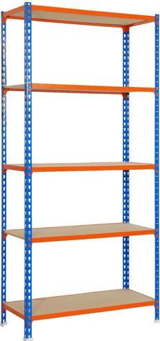 Orange, Blau, Naturholz