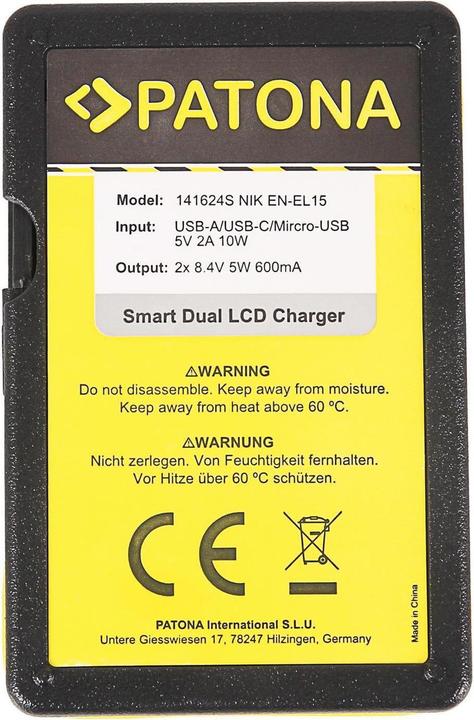 Image du produit Patona Double intelligent (Chargeur de batterie d'appareil photo)