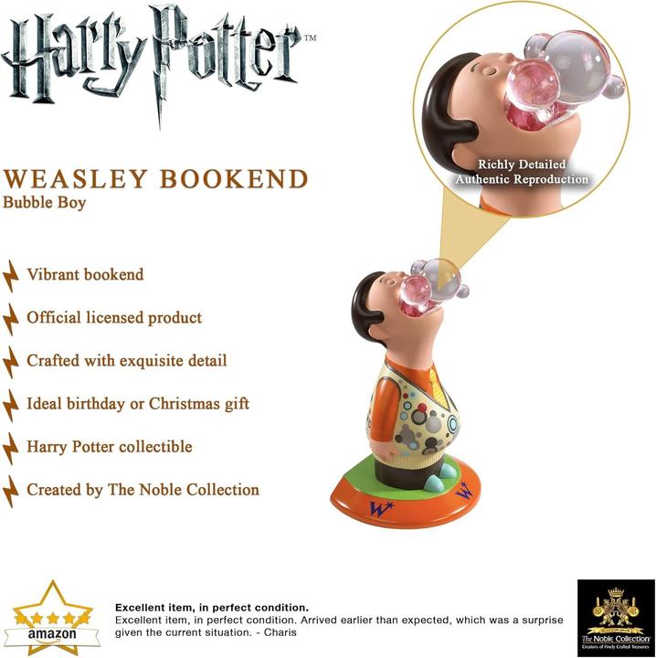 Produktbild Noble Collection Harry Potter serre-livres Weasleys Bubble Boy 24 cm