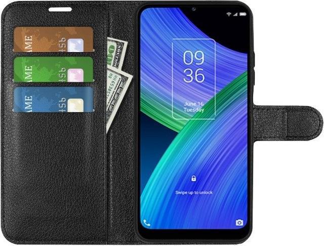 Image du produit MU Classic Série de couvertures de livres en cuir Litchi (TCL 20 Pro 5G)