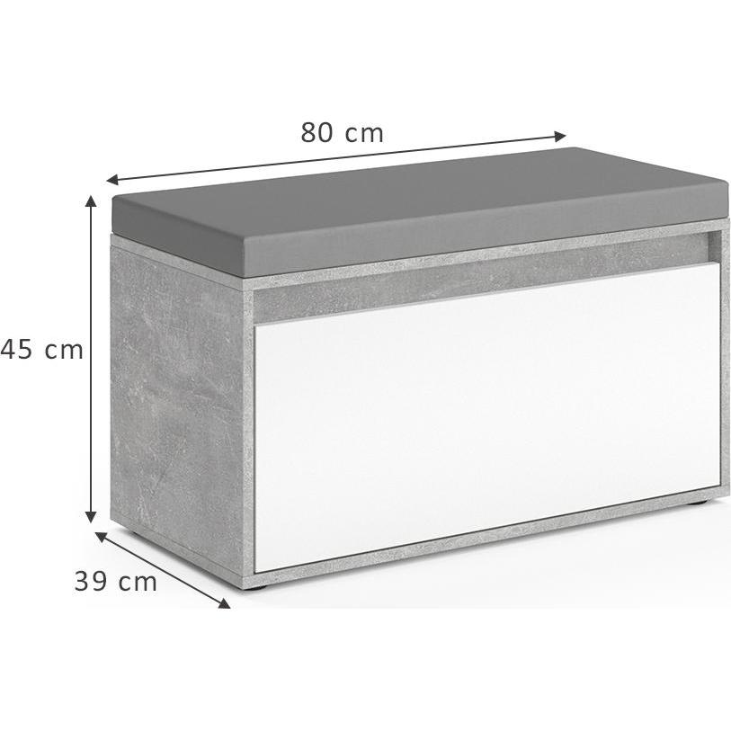 Thumbnail - Vicco, Schuhschrank, Iker (80 x 45 x 39 cm)