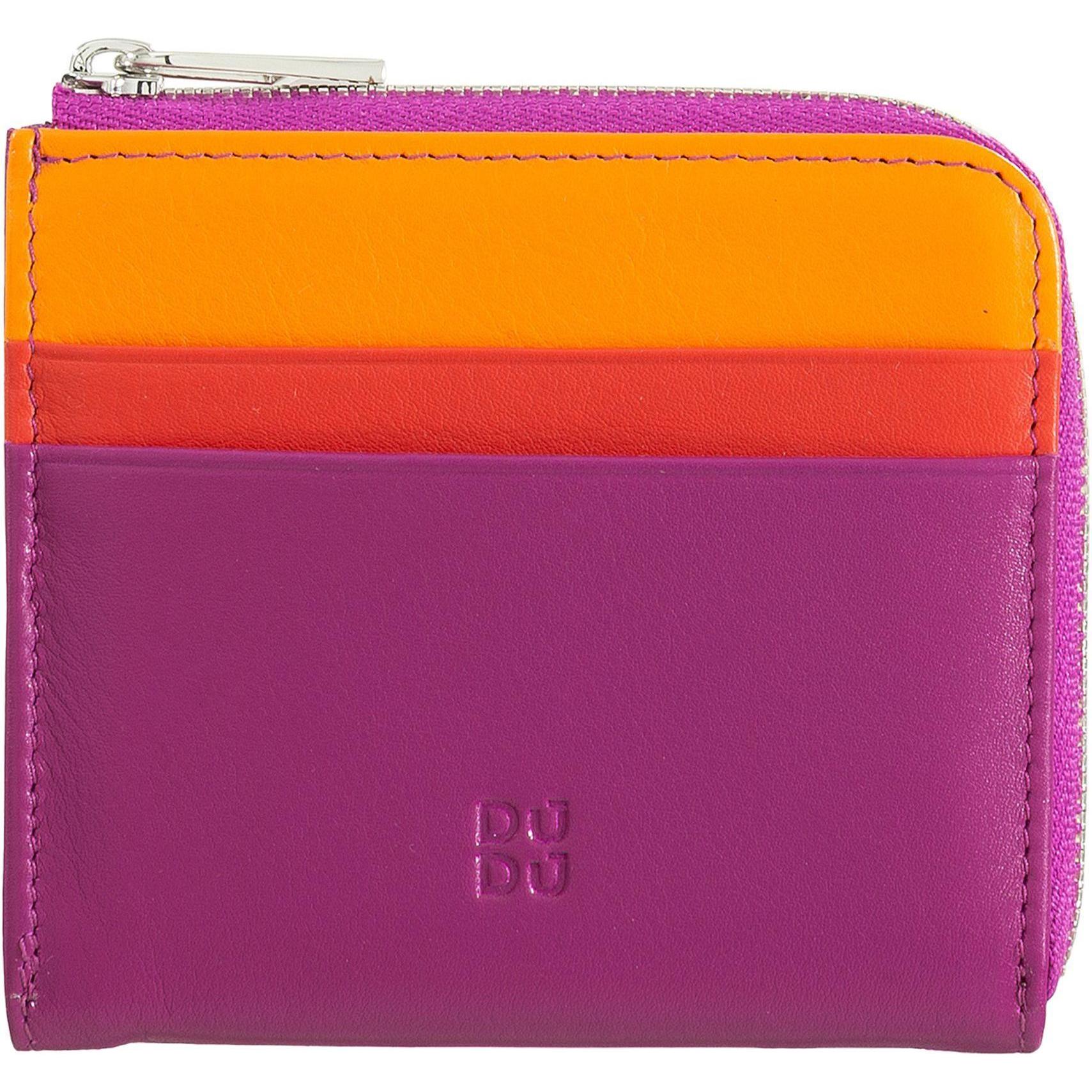 Thumbnail - Dudu, Damen, Portemonnaie, Geldbörse Leder 10,5 cm, Violett