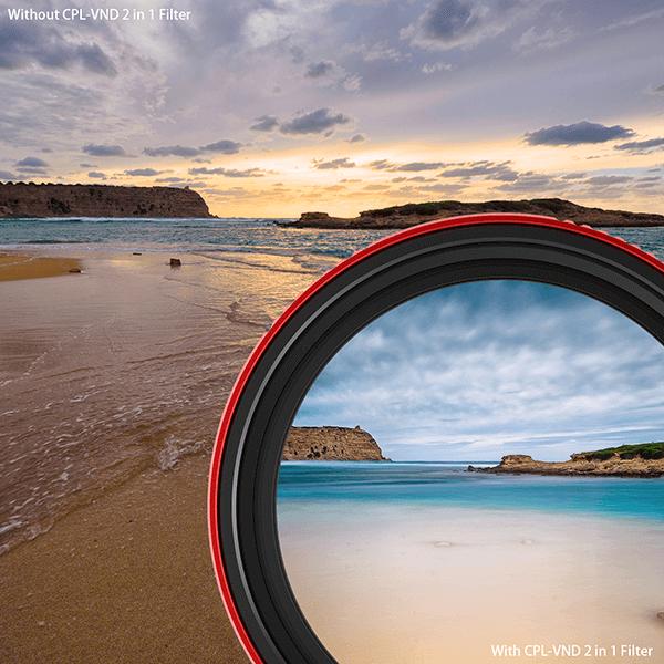 Produktbild Haida Polfilter und Variabler ND Filter in einem 77mm (77 mm, ND- / Grauverlauffilter)