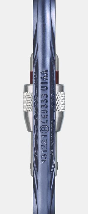 Actual product image Simond Snap hook D-shape aluminium screw lock