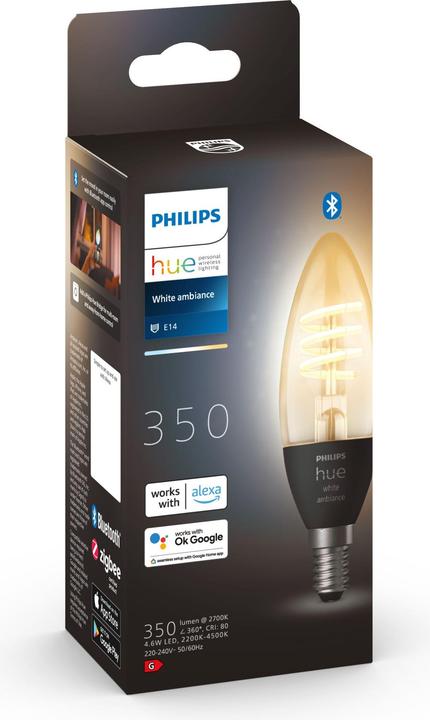 Actual product image Philips Hue White Ambiance (E14, 350 lm, 1 x)