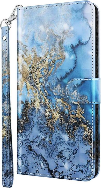 Produktbild Cover-Discount Galaxy A33 5G - Etui Glitzer Effekt Marble blau (Samsung Galaxy A33 5G)