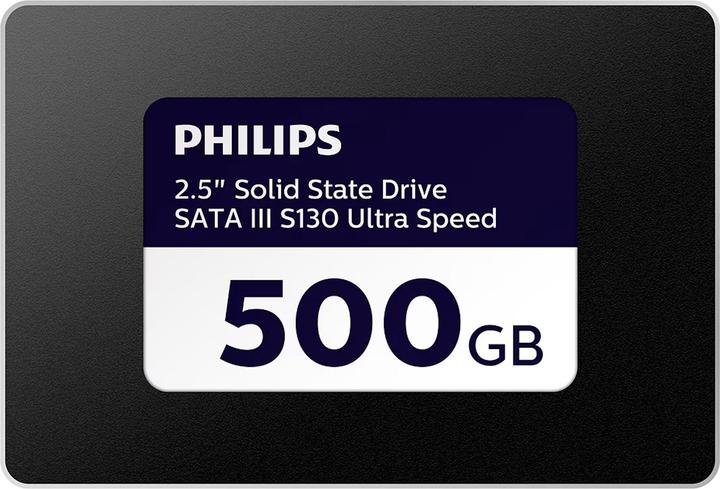 Actual product image Philips Internal SSD 500GB 2.5 SATA III S130 Ultra Speed (500 GB, 2.5")