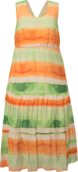 Immagine prodotto Studio Untold Maxi abito dal taglio svasato con righe in stile batik, scollo a V sul retro e volant (42, 44)