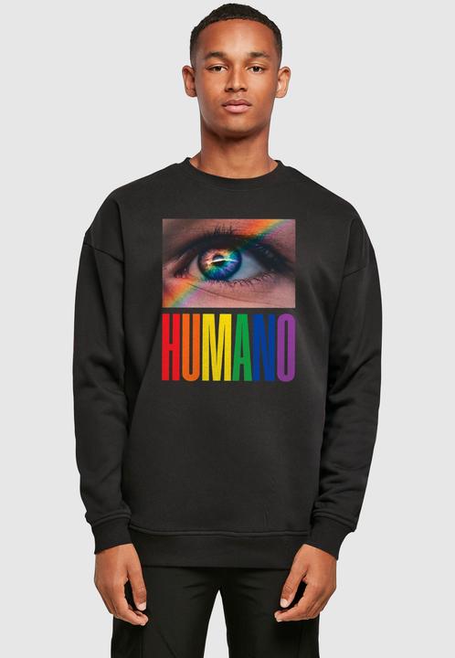 Produktbild Merchcode Hugs & Love - Human Rainbow Sweat Crewneck - 175063 (3XL)