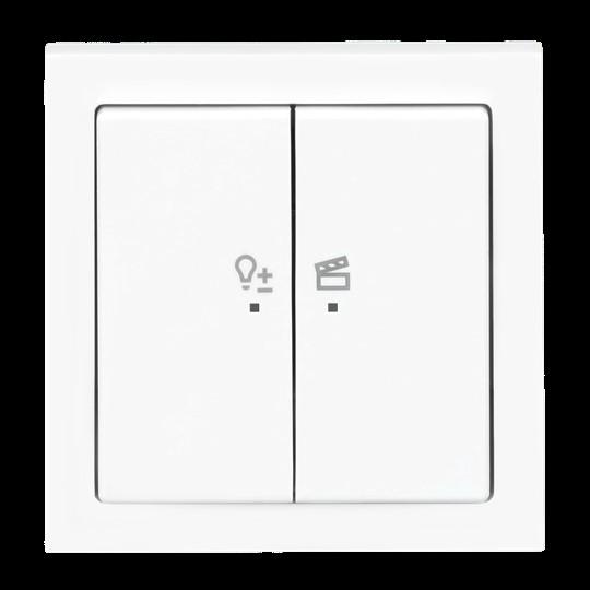 Actual product image Busch-Jaeger Busch-Jäger LED dimmer insert flex, 1-gang complete set with 2-gang operating element, wireless