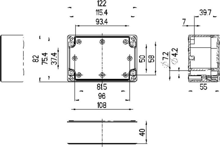 Produktbild Spelsberg TG IP67 enclosure, ABS, grey lid (Gehäuse)