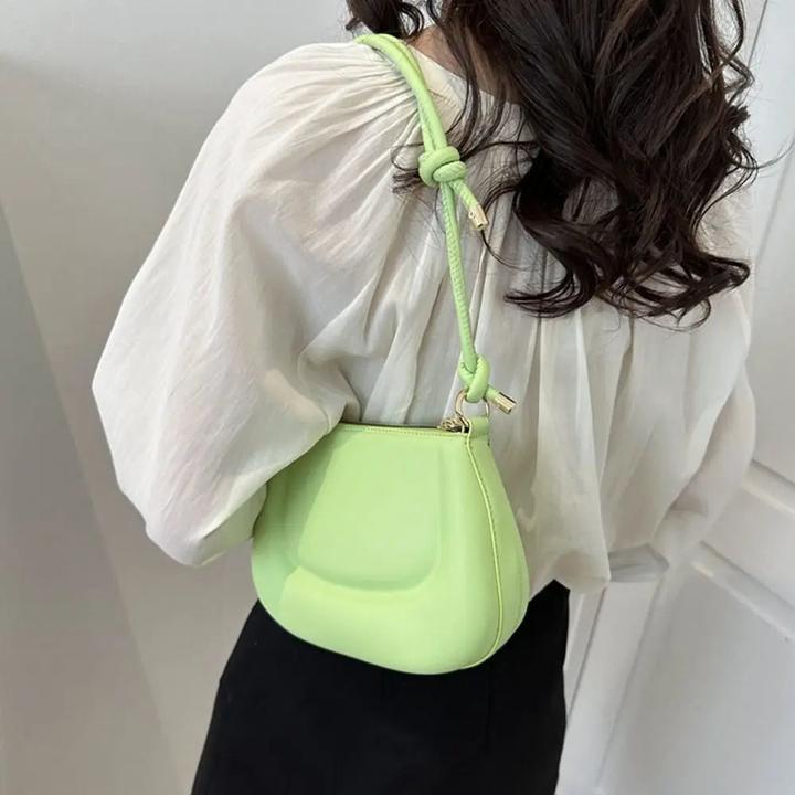 Actual product image Only-Bags.Store PU Leather Shoulder Bag Solid Colour Underarm Bag Messenger Bag Crossbody Bags