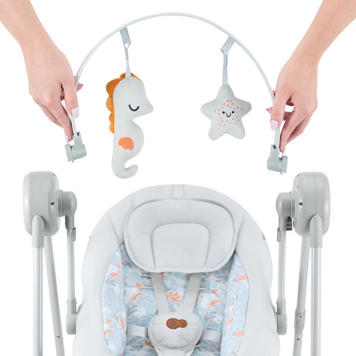 Actual product image KinderKraft bouncer SWINGEE grey
