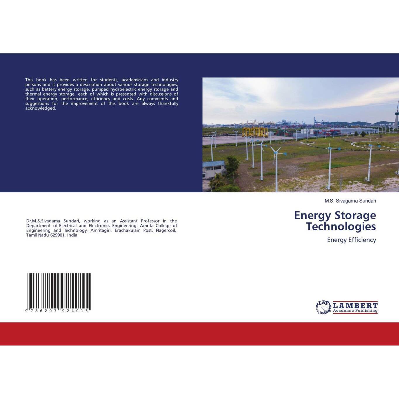 Energy Storage Technologies, Fachbücher von M.S. Sivagama Sundari