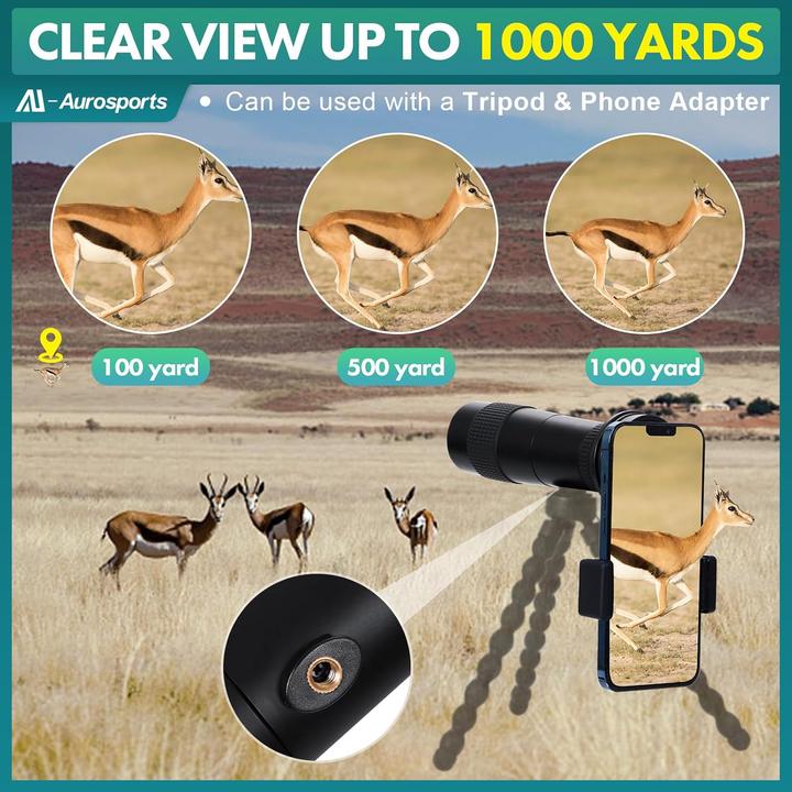 Actual product image Aurosports Monocular telescope (30 x, 40 mm)