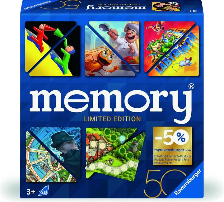 Ravensburger 22463 memory® 50 Jahre Blaues Dreieck - Die limitierte Sonderedition zum 50. (Multilingual)