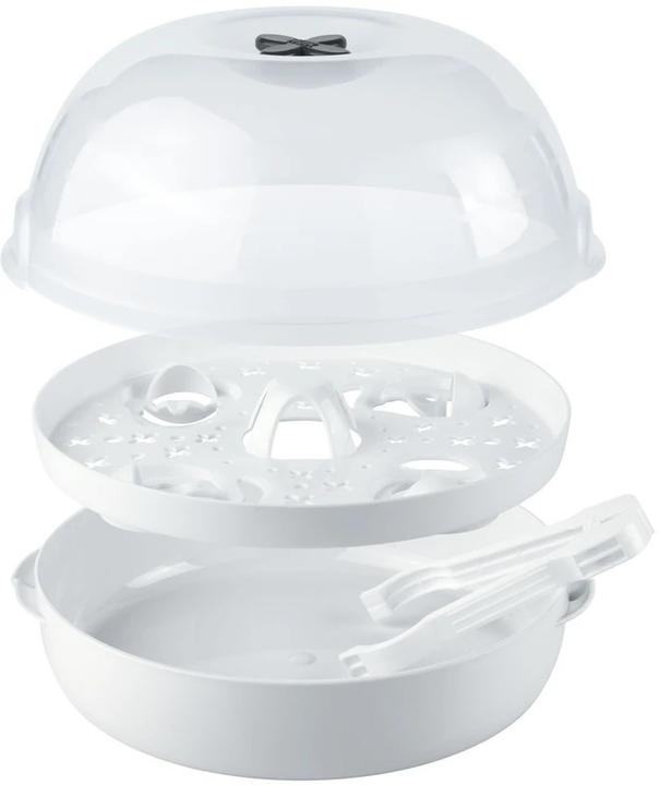 Produktbild NUK Micro Express Plus Mikrowellen Dampf-Vaporisator, für bis zu 4 Flaschen und Zubehör