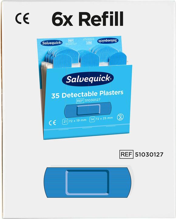 Produktbild Salvequick Pflasterstrips detectable (6x)