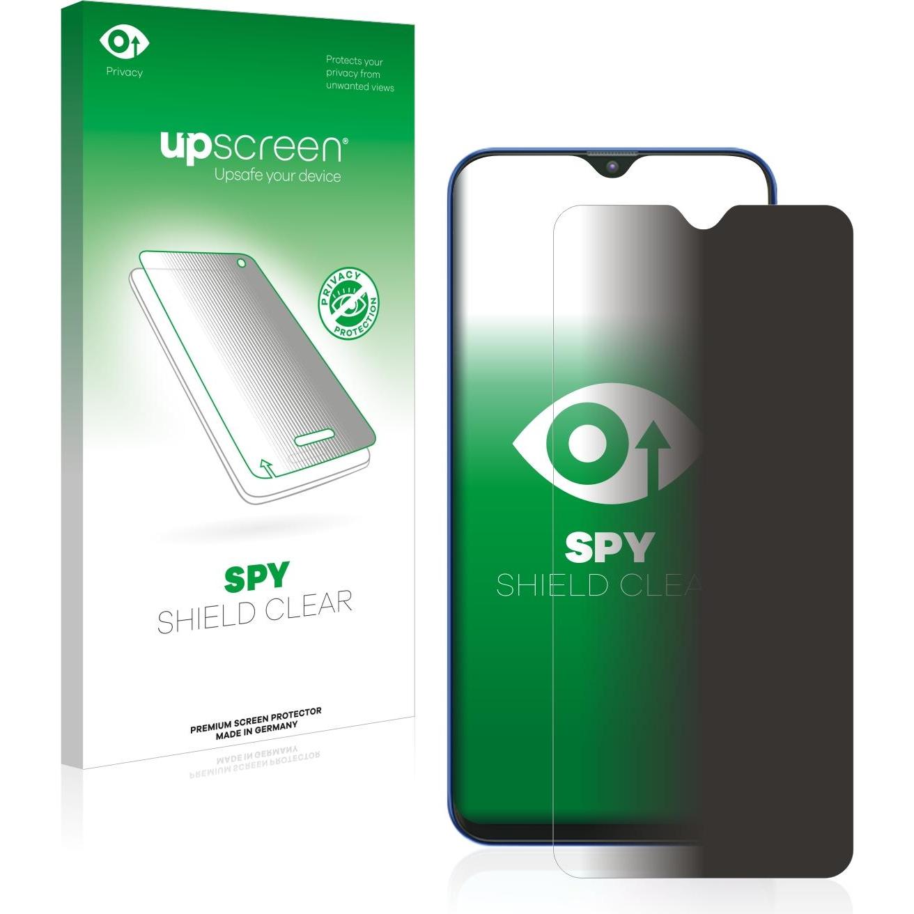 upscreen Spy Shield Blickschutzfolie (1 Stück, Samsung Galaxy M20), Smartphone Schutzfolie, Transparent