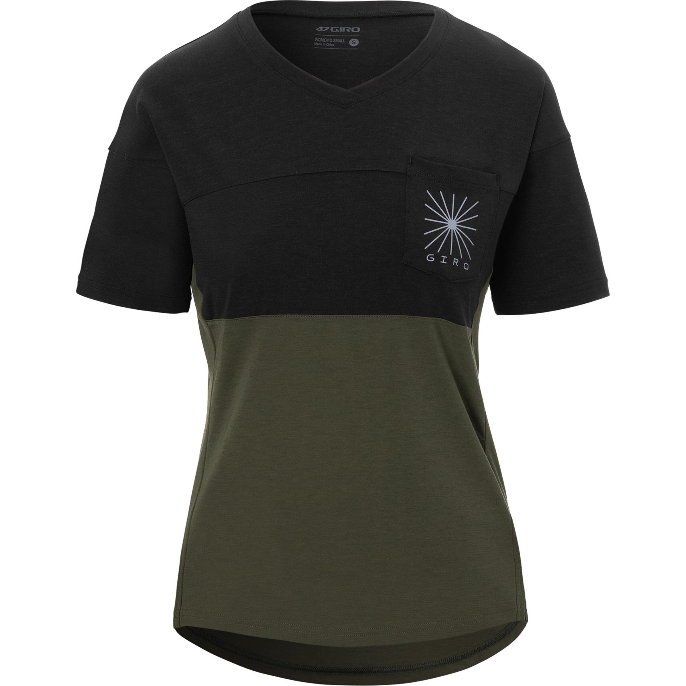 Giro, Damen, Velotrikot, W Ride Jersey (XS), Schwarz, XS