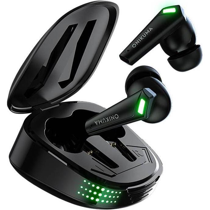 Thumbnail - Onikuma Wireless headphones TWS T308 Black (keine Geräuschunterdrückung, 6 h, Kabellos), Kopfhörer, Schwarz