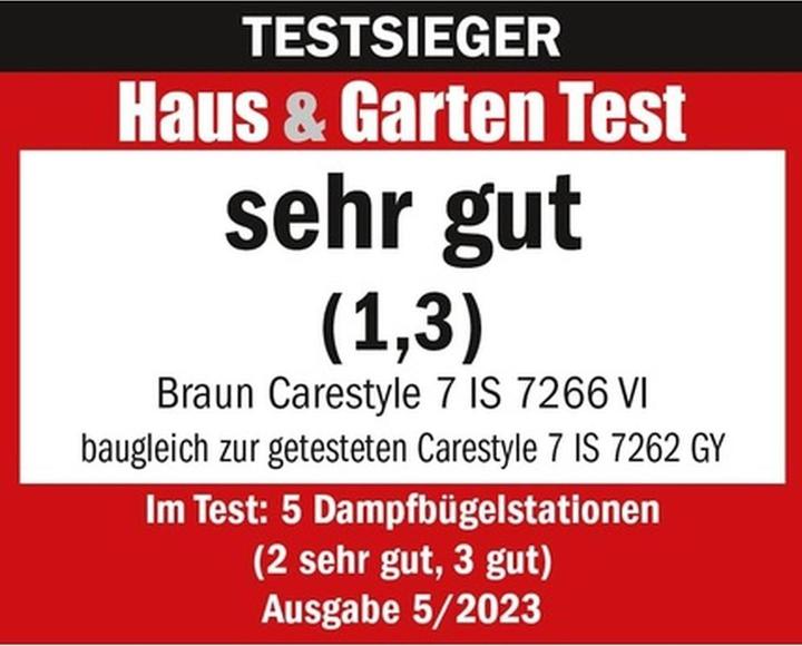 Immagine prodotto Braun CareStyle 7 IS7266 VI, bianco/viola (2700 W, 550 g/min)