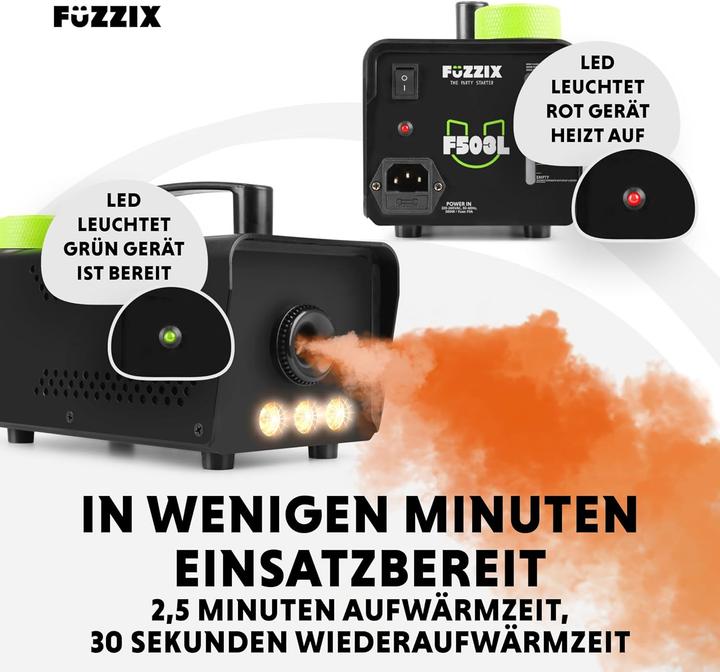 Immagine prodotto Fuzzix F503L Nebelmaschine mit LED und Fernbedienung
