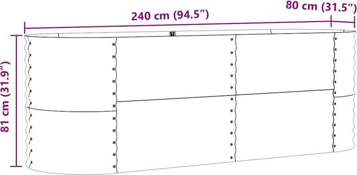 Produktbild VidaXL Garten Hochbeet