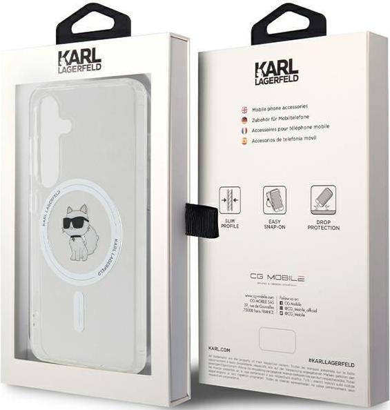 Produktbild Karl Lagerfeld KLHMS24SHFCCNOT S24 S921 przeźroczysty/transparent hardcase IML Choupette MagSafe (Samsung Galaxy S24)