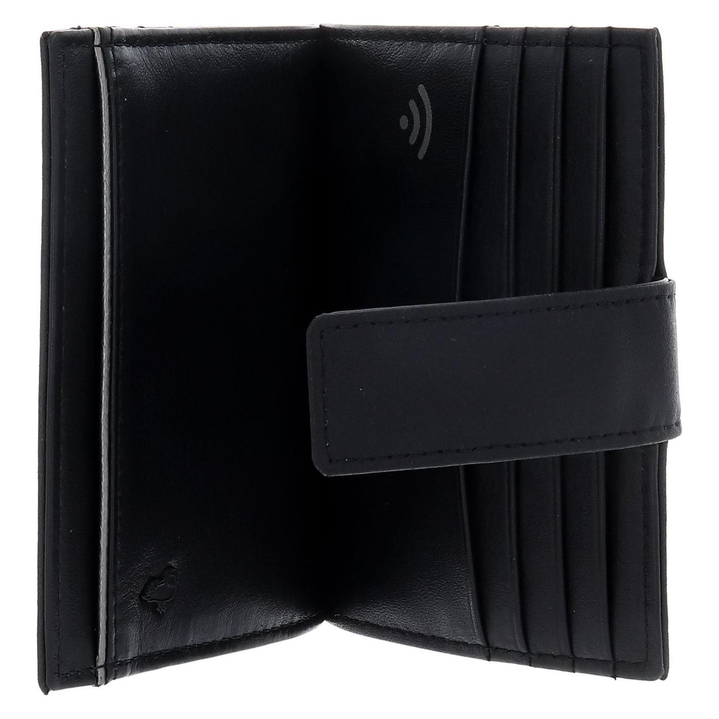 Mandarina Duck, Herren, Portemonnaie, Detroit Leather Rfid Card Holder, Schwarz