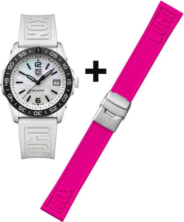 Produktbild Luminox XS.3128M.SET Pacific Diver Unisex Set 39mm 20ATM (Taucheruhr, Swiss Made)