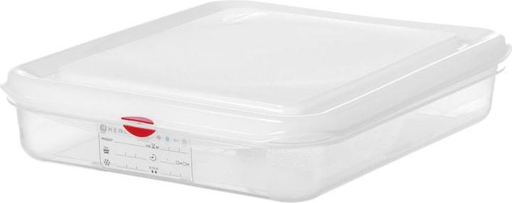 Actual product image Hendi Behälter GN 1/2 Polypropylen,, GN 1/2, 10L, Transparent, 325x265x(H)150mm (GN 1/2, 10 l)