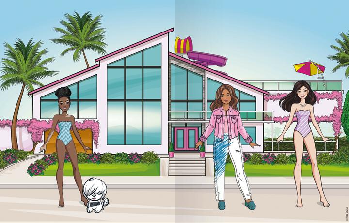 Produktbild Ravensburger Mein Ausmalstickerbuch Barbie - Anziehpuppen