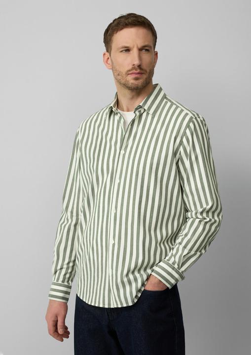 Immagine prodotto s.Oliver Hemd Regular Fit: Gestreiftes Langarmhemd aus Baumwollstretch (L)