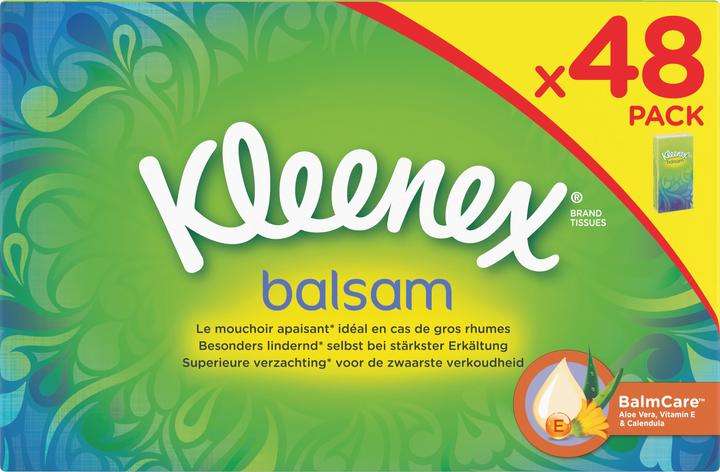 Produktbild Kleenex Taschentücher Balsam 48er Pack à 9 Stück