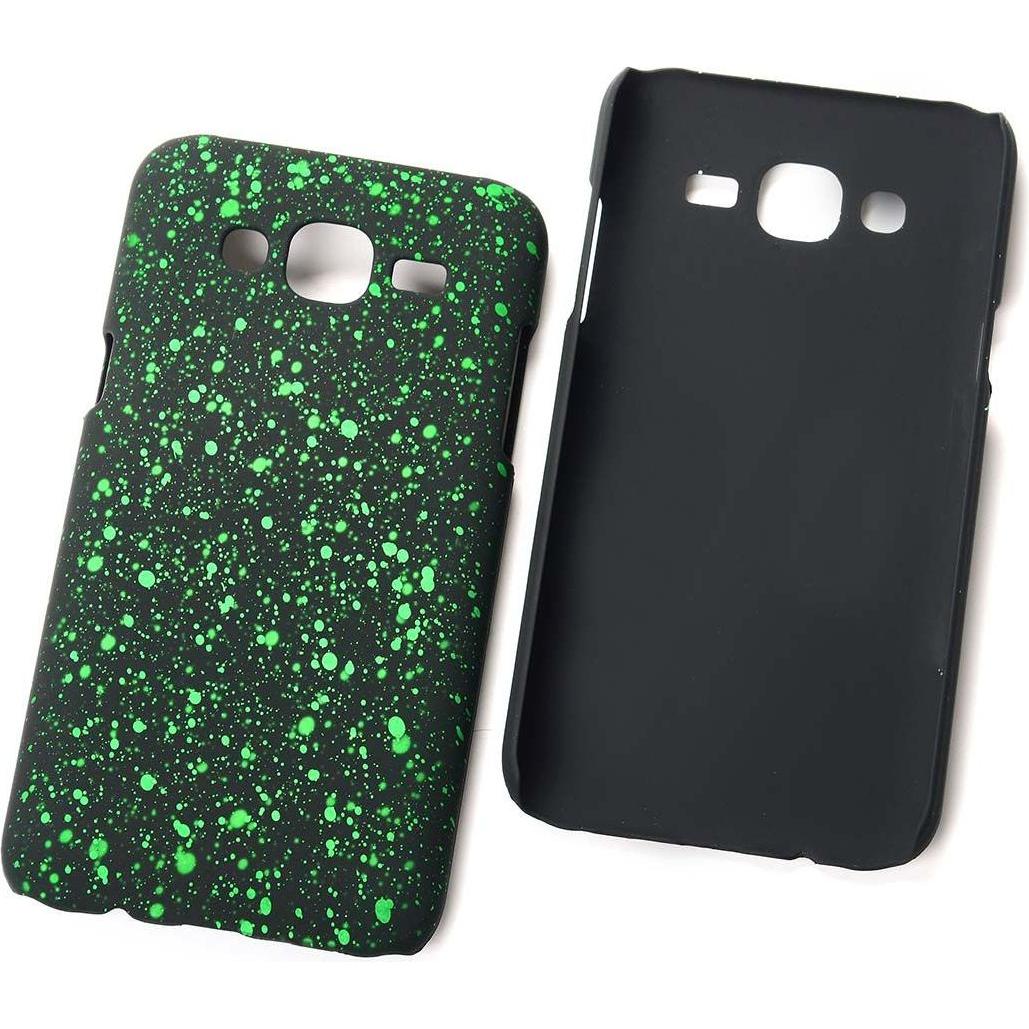 König Design Handy Hülle Schutz Case Bumper Etuis für Samsung Galaxy J5 2015 3D Sterne Grün (Samsung Galaxy J5 (2015)), ...