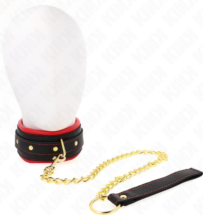Actual product image Pipedream KINK - COLLAR WITH LEASH MADE OF SIMPLE FABRIC, ADJUSTABLE 33-48 CM X 5,7 CM