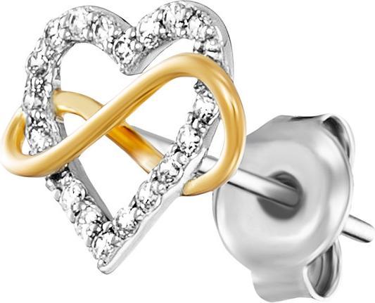 Immagine prodotto Julie Julsen Ohrstecker Heart Infinity (Argento 925)
