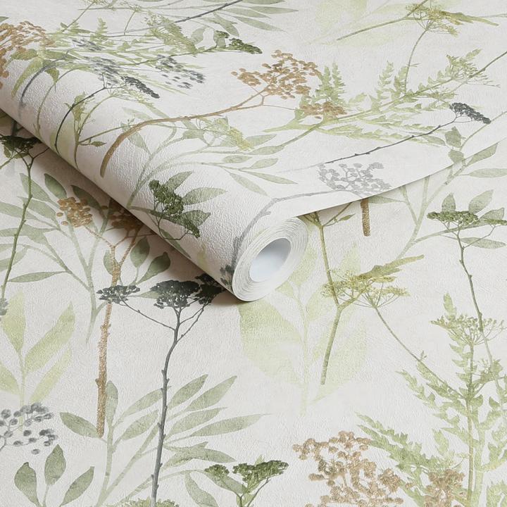 Actual product image Superfresco Easy Wallpaper Graham & Brown, white/beige/green
