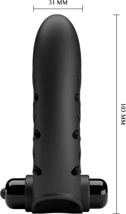 Produktbild Pretty Love Vance Black Rabbit Vibrator Fingerabdeckung