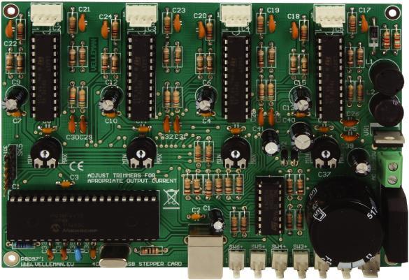 Produktbild Velleman 4-Channel USB Stepper Motor Card (Erweiterung)