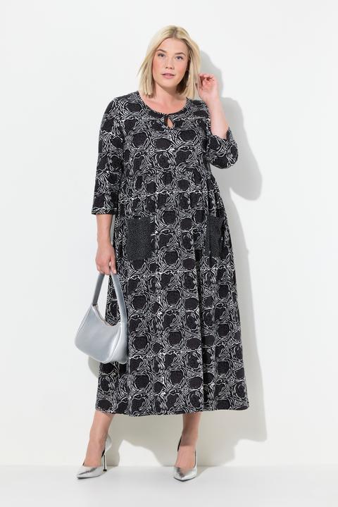 Produktbild Ulla Popken Jerseykleid, A-Linie, Blumendruck (42, 44)