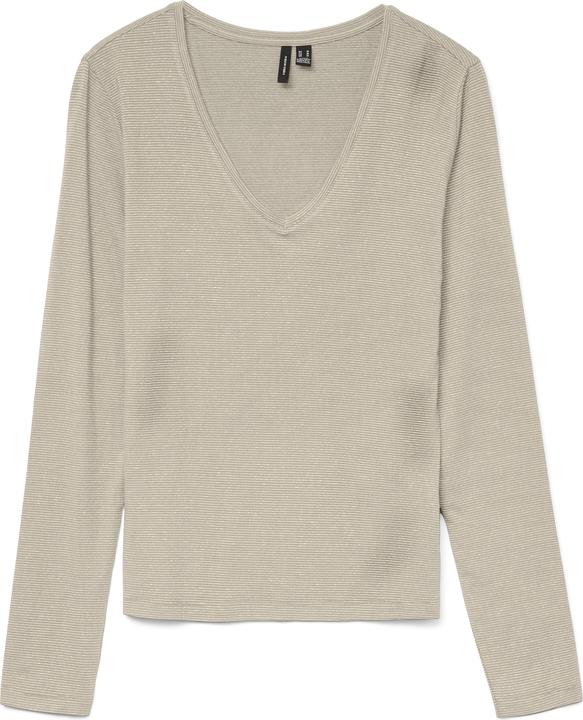 Produktbild Vero Moda Vmlava Glitter Ls V-Neck Top Stripe Noos (S)
