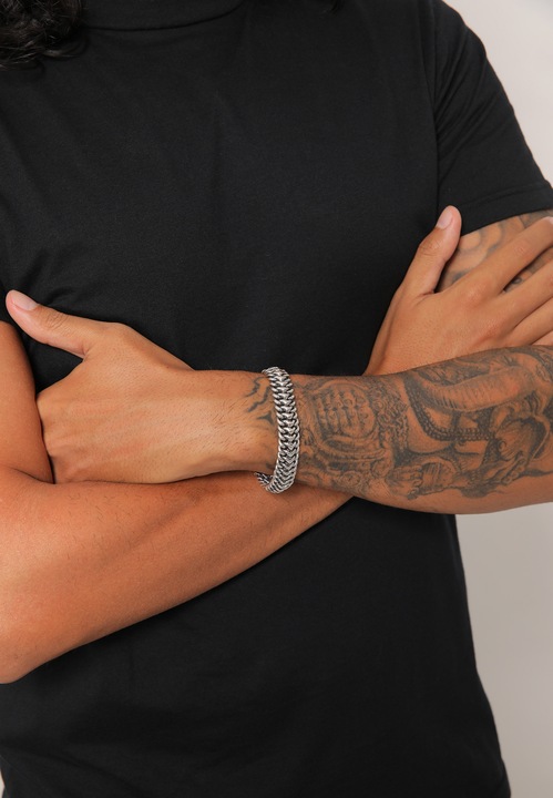 Immagine prodotto Kuzzoi Bracciale di base, attorcigliato (21 cm, Argento 925)