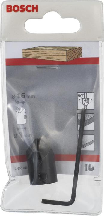 Produktbild Bosch Professional Zubehör Aufstecksenker für Holzspiralbohrer, 3 x 16 mm, M 5 (3 mm)