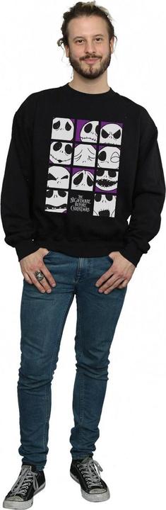 Produktbild Disney Nightmare Before Christmas Many Faces Of Jack Squares Sweatshirt (M)