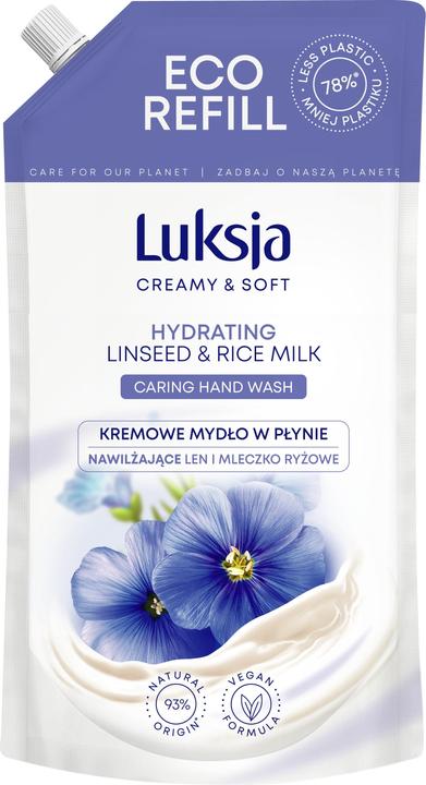 Image du produit Luksja Savon liquide crémeux, lin, brhe 900ml (Savon liquide, 900 ml)