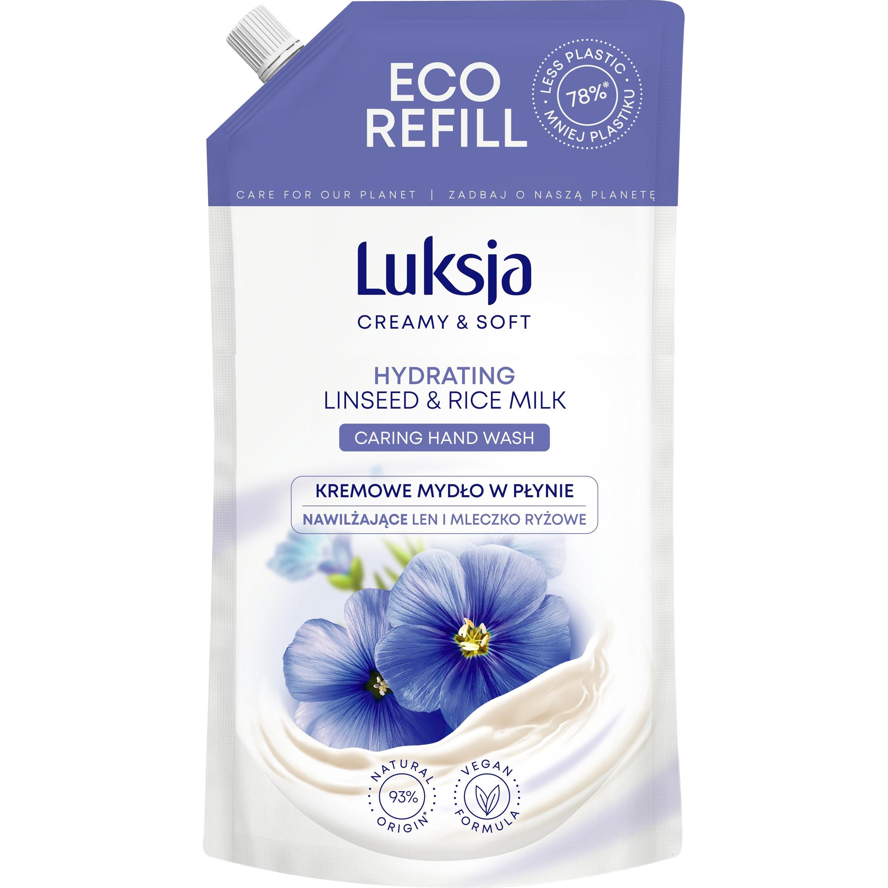 Luksja, Handseife, Cremige Flssigseife, Flachs, Brhe 900ml (Flüssigseife, 900 ml)